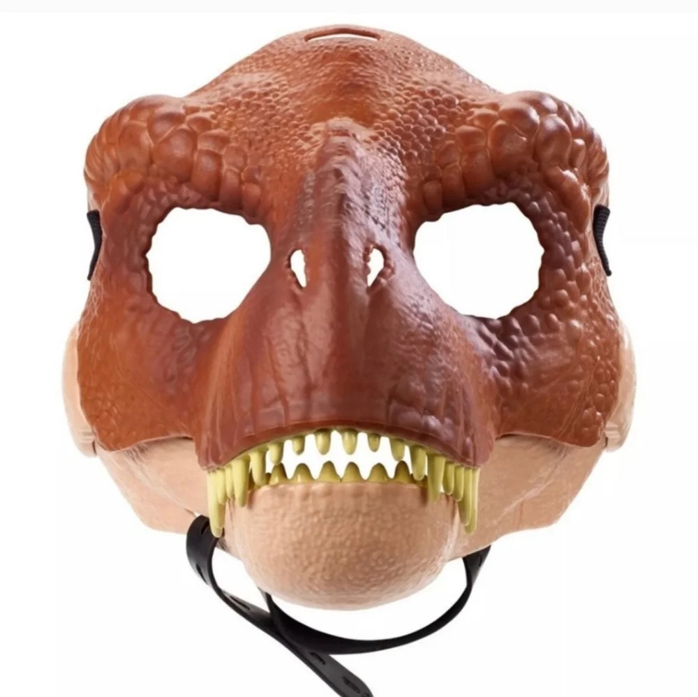 Jurassic World‎ Tyrannosaurus Rex Mask Mattel T-Rex Dinosaur Costume Brown GPH93